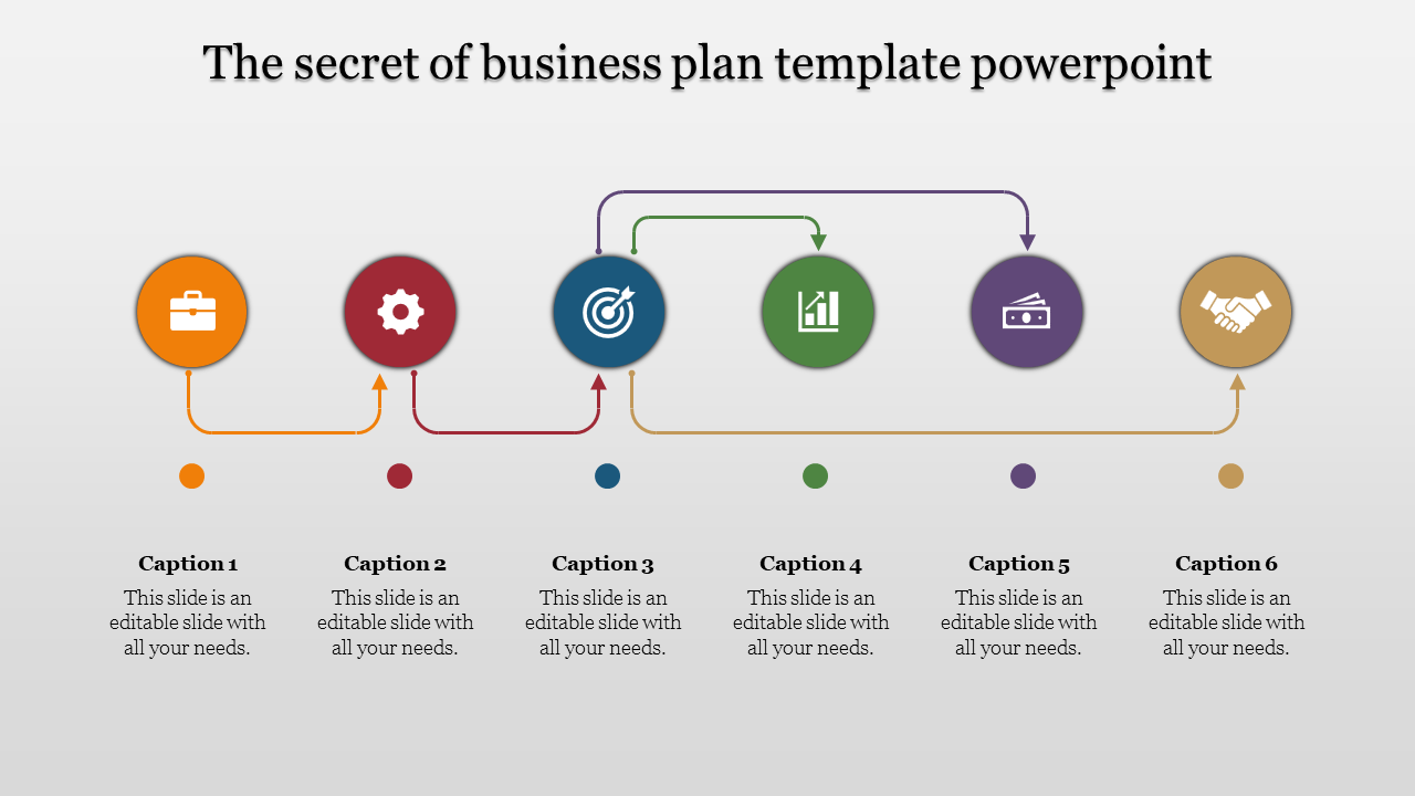 Amazing Business Plan Template PowerPoint-Chain Model